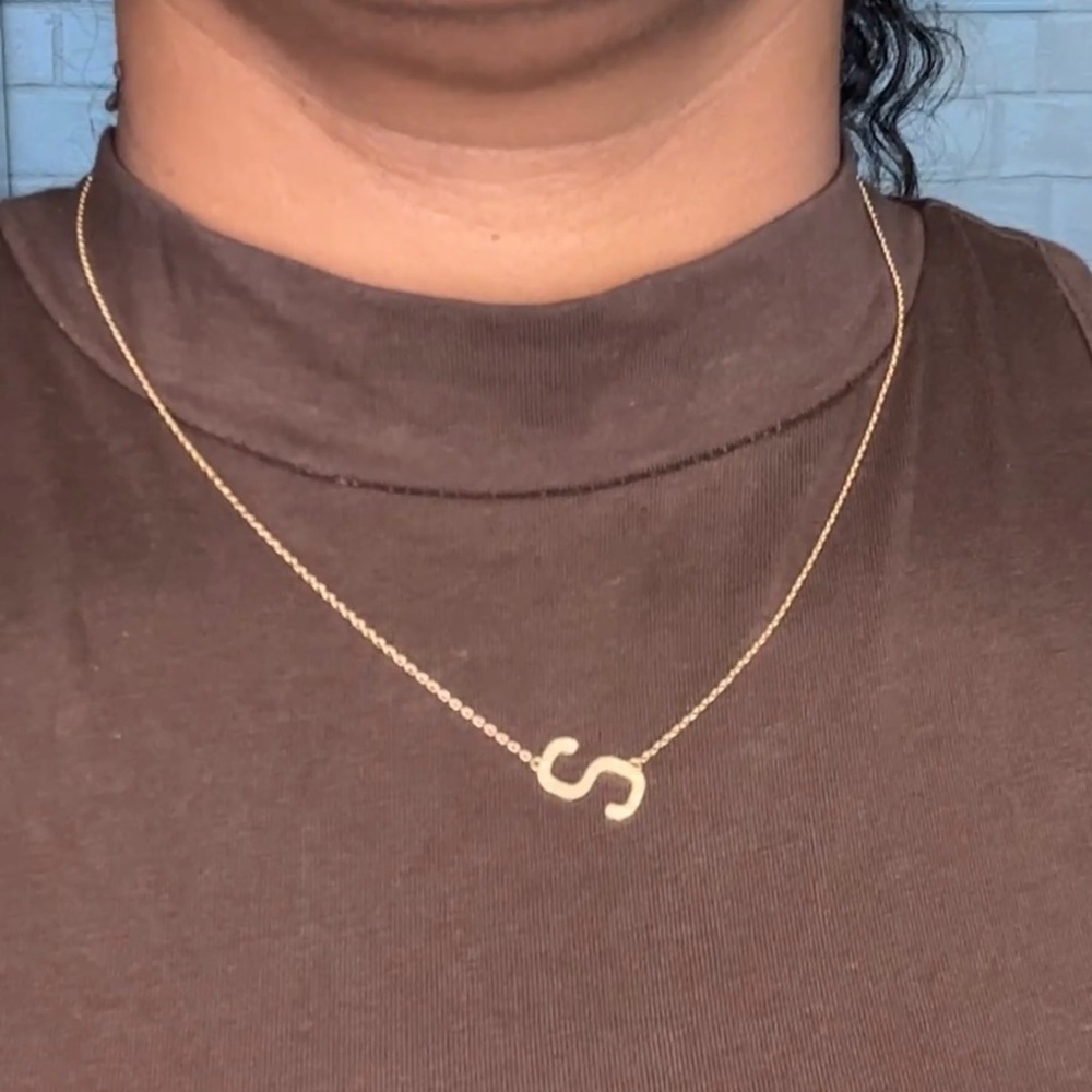 NEW‼️Trendy Gold Letter Initial Necklaces